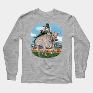 Goblin Bull Rider Race Fantasy Arts Long Sleeve T-Shirt